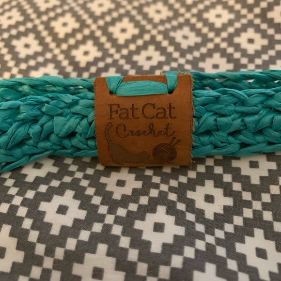 Swim/Beach bag - Handmade crochet raffia tote - Picture 2 of 6